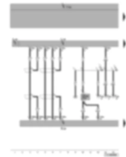 Wiring Diagram  VW TOURAN 2011 - Special signal system operating unit - blue flashing light 1 - special signal system with light bar and lettering - special vehicle fuse 4