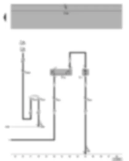 Wiring Diagram  VW TOURAN 2005 - Radiator fan - radiator fan thermal switch