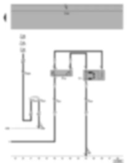 Wiring Diagram  VW TOURAN 2004 - Radiator fan - radiator fan thermal switch