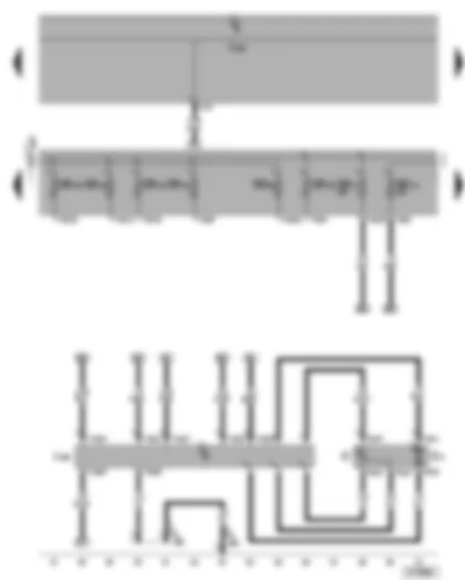Wiring Diagram  VW TOURAN 2004 - Fuel pump control unit - fuel gauge sender - fuel pump
