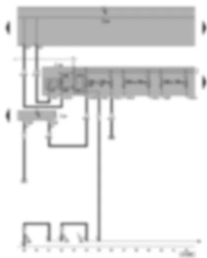 Wiring Diagram  VW TOURAN 2004 - Steering column electronics control unit - terminal 15 voltage supply relay