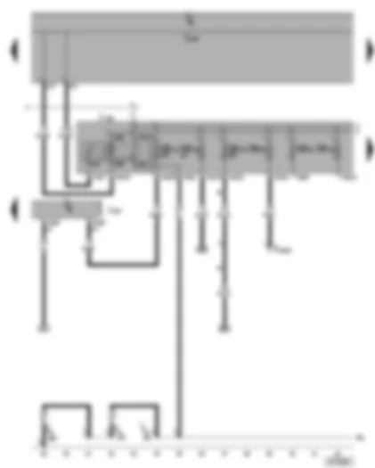 Wiring Diagram  VW TOURAN 2003 - Steering column electronics control unit - terminal 15 voltage supply relay