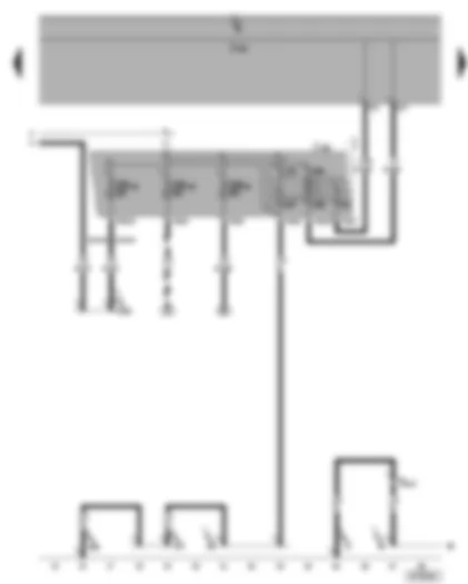 Wiring Diagram  VW TOURAN 2003 - Terminal 15 voltage supply relay