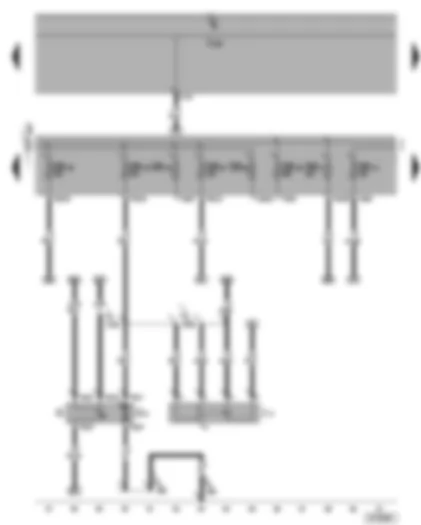 Wiring Diagram  VW TOURAN 2005 - Fuel pump relay - fuel gauge sender - fuel pump