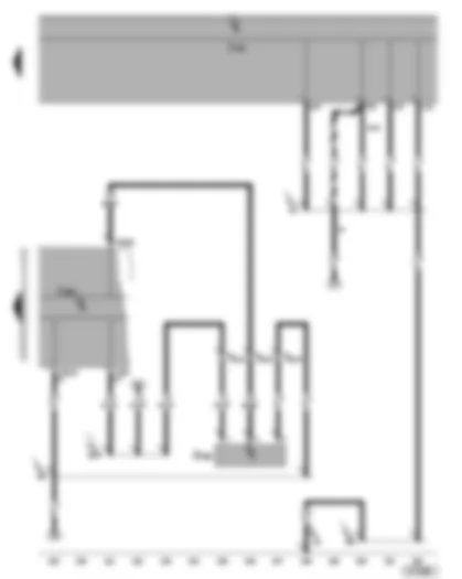 Wiring Diagram  VW TOURAN 2005 - Dash panel insert - oil level and oil temperature sender