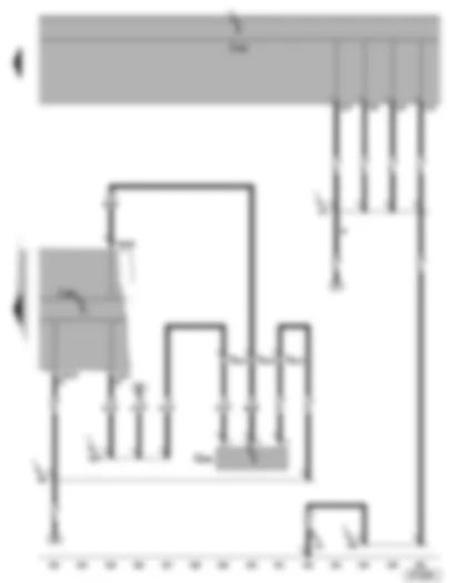 Wiring Diagram  VW TOURAN 2004 - Dash panel insert - oil level and oil temperature sender