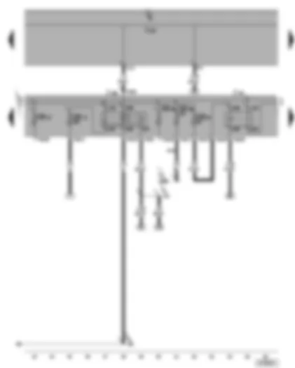 Wiring Diagram  VW TOURAN 2004 - Terminal 50 voltage supply relay - fuel pump relay