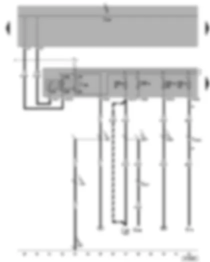 Wiring Diagram  VW TOURAN 2005 - Terminal 15 voltage supply relay - fuses SB27 - SB39 - SB40 - SB41
