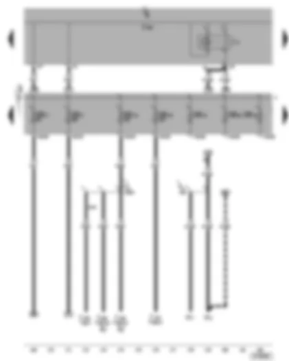 Wiring Diagram  VW TOURAN 2005 - Dual tone horn relay - fuses SB4 - SB5 - SB19 - SB20 - SB21 - SB22 - SB23