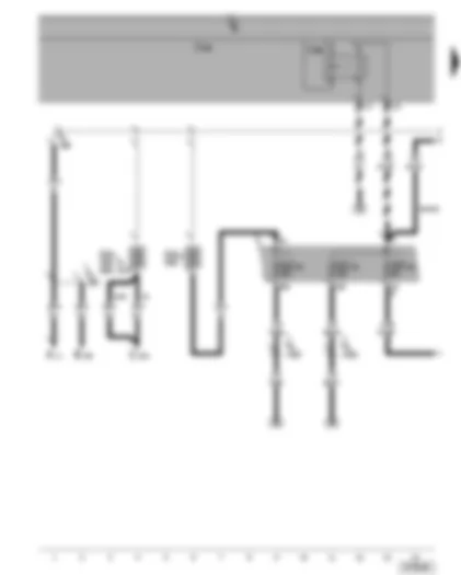 Wiring Diagram  VW TOURAN 2004 - Terminal 15 voltage supply relay 2 - fuses