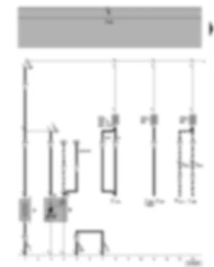 Wiring Diagram  VW TOURAN 2004 - Battery - starter - fuses SA1 - SA2 - SA3