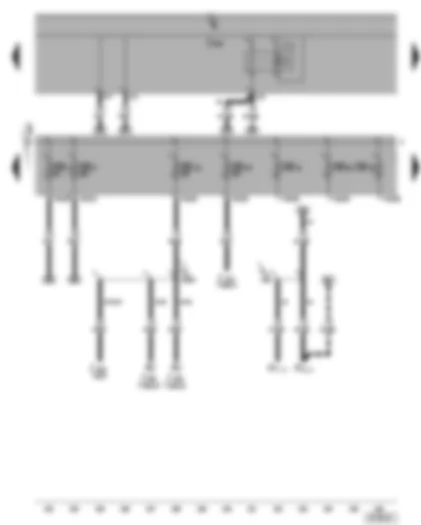 Wiring Diagram  VW TOURAN 2004 - Dual tone horn relay - fuses SB4 - SB5 - SB19 - SB20 - SB21 - SB22 - SB23