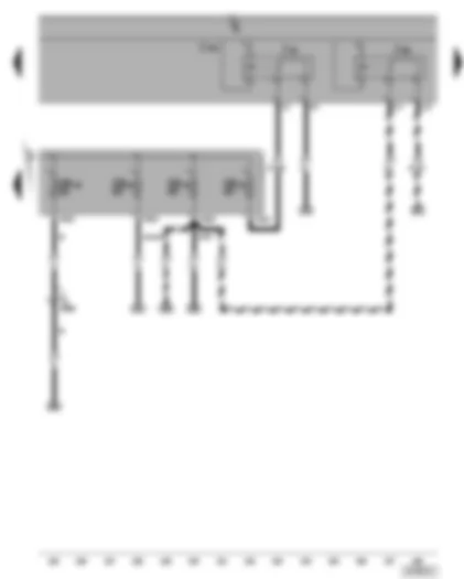 Wiring Diagram  VW TOURAN 2003 - X-contact relief relay - fuse SB49 - SB52
