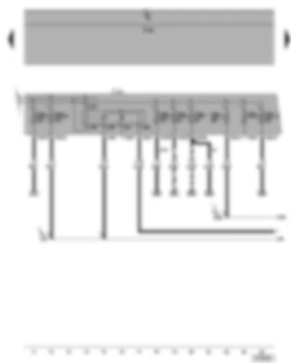 Wiring Diagram  VW TOURAN 2004 - Terminal 30 voltage supply relay