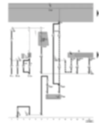 Wiring Diagram  VW TOURAN 2004 - Radio - bonnet contact switch