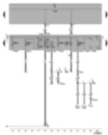 Wiring Diagram  VW TOURAN 2004 - Terminal 50 voltage supply relay