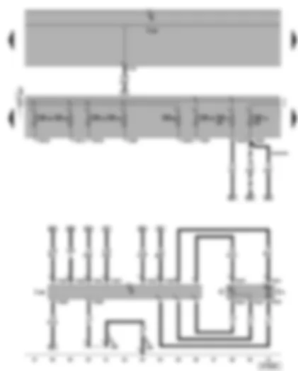 Wiring Diagram  VW TOURAN 2006 - Fuel pump control unit - fuel gauge sender - fuel pump
