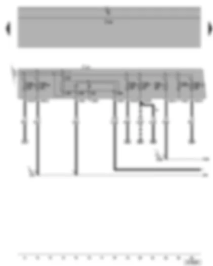 Wiring Diagram  VW TOURAN 2006 - Terminal 30 voltage supply relay