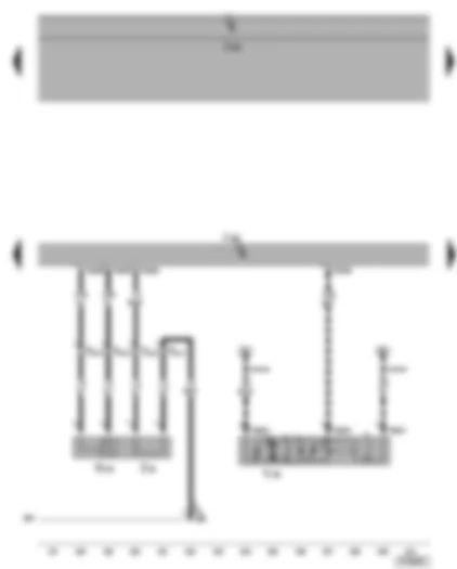 Wiring Diagram  VW TOURAN 2005 - Motronic control unit - lambda probe after catalytic converter - vacuum pump for brakes