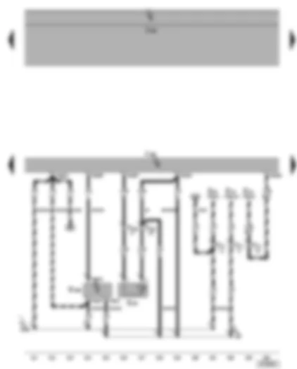 Wiring Diagram  VW TOURAN 2005 - Motronic control unit - radiator outlet coolant temperature sender - brake servo pressure sensor