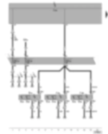 Wiring Diagram  VW TOURAN 2006 - Heated driver seat regulator - heated front passenger seat regulator - fuses