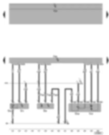 Wiring Diagram  VW TOURAN 2007 - Engine control unit - Hall senders - intake temperature sender - intake manifold pressure sender - potentiometer for intake manifold flap - motor for intake manifold flap