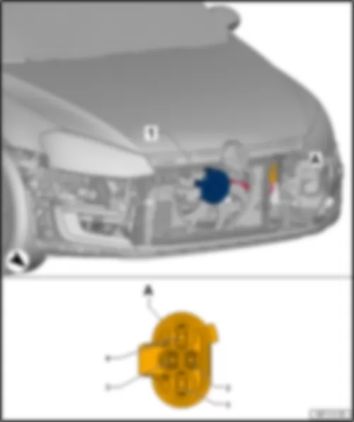 VW TOURAN 2016 Front left headlight MX1
