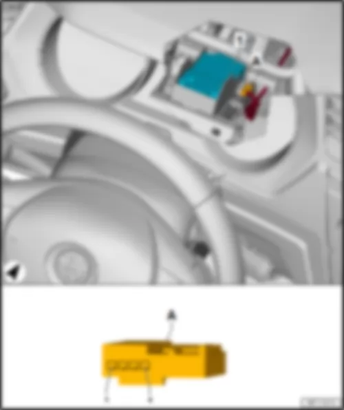 VW TOURAN 2016 Control unit for electronic steering column lock J764