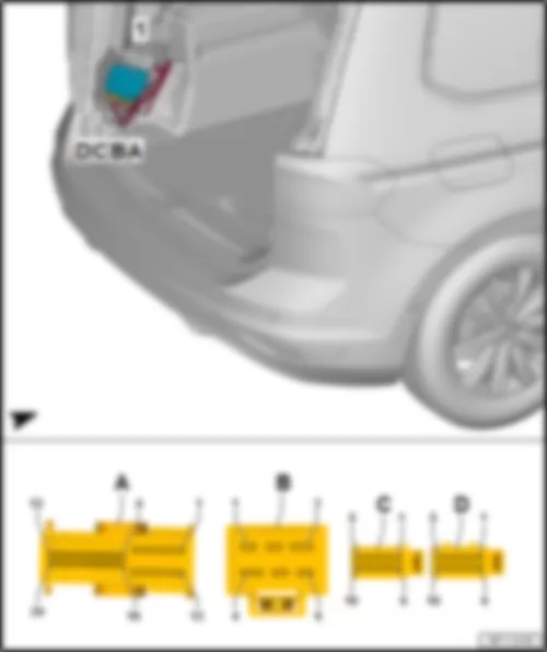 VW TOURAN 2017 Trailer detector control unit J345