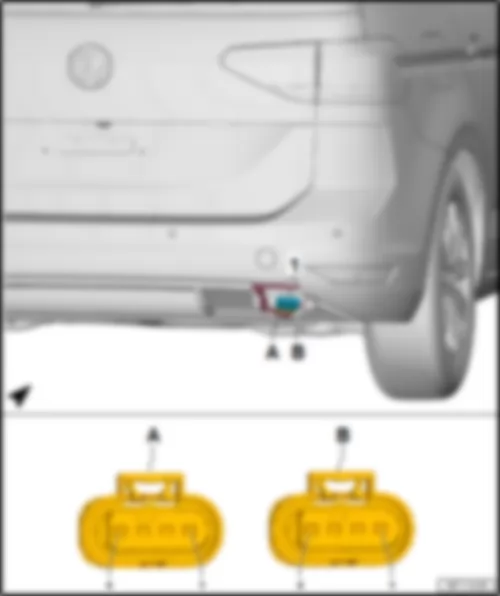 VW TOURAN 2016 Rear lid power opening control unit J938