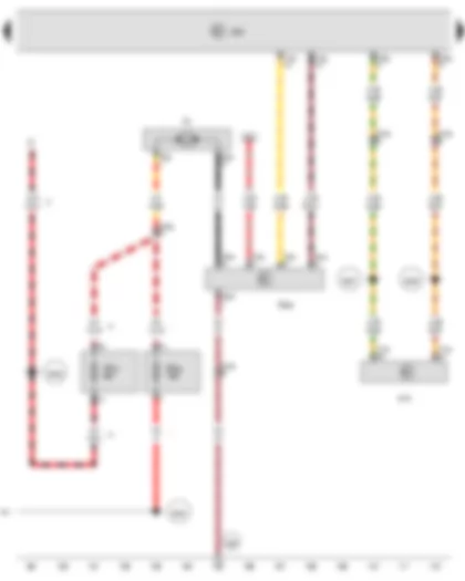 Wiring Diagram  VW TRANSPORTER 2011 - Sender for front Bitron blower regulation - Climatronic control unit - Onboard supply control unit - Fuse 37 in fuse holder F - Fuse 56 in fuse holder F - Fresh air blower