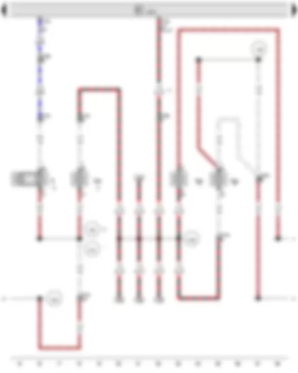 Wiring Diagram  VW TRANSPORTER 2011 - Onboard supply control unit - Additional brake light bulb - Number plate light