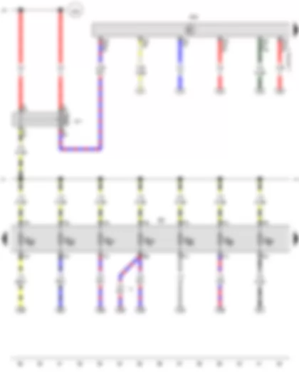 Wiring Diagram  VW TRANSPORTER 2010 - Terminal 30 voltage supply relay - Engine control unit - Fuse holder D