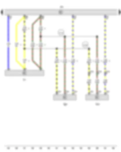 Wiring Diagram  VW TRANSPORTER 2010 - Intake manifold pressure sender - Exhaust gas pressure sensor 1 - Engine control unit