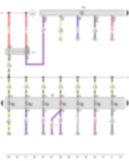 Wiring Diagram  VW TRANSPORTER 2011 - Terminal 30 voltage supply relay - Engine control unit - Fuse holder D
