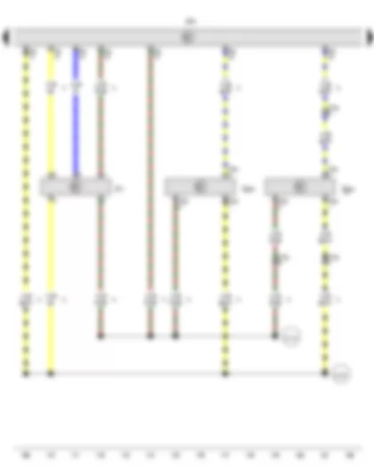 Wiring Diagram  VW TRANSPORTER 2011 - Intake manifold pressure sender - Exhaust gas pressure sensor 1 - Engine control unit