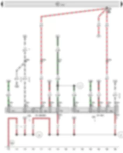 Wiring Diagram  VW TRANSPORTER 2010 - Onboard supply control unit - Right tail light