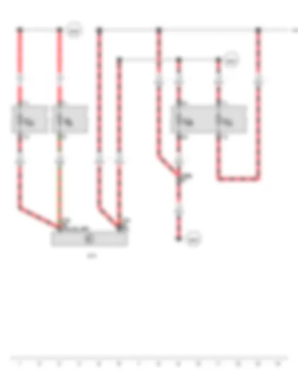 Wiring Diagram  VW TRANSPORTER 2013 - Onboard supply control unit - Fuse 7 on fuse holder B - Fuse 17 on fuse holder C - Fuse 24 on fuse holder C