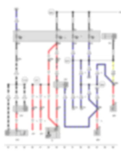 Wiring Diagram  VW TRANSPORTER 2011 - Starter - Starter motor relay - Starter inhibitor relay - Starter inhibitor relay - Starter inhibitor relay (clutch pedal switch) - Engine control unit