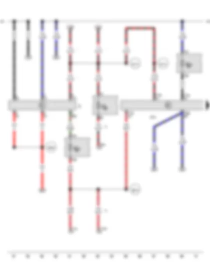 Wiring Diagram  VW TRANSPORTER 2011 - Ignition/starter switch - Onboard supply control unit