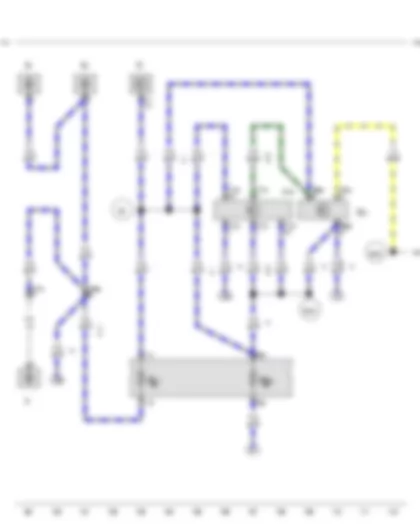 Wiring Diagram  VW TRANSPORTER 2011 - Light switch - Switch and instrument illumination regulator - Onboard supply control unit - Fuse 35 on fuse holder B - Number plate light