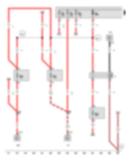Wiring Diagram  VW TRANSPORTER 2011 - Battery isolation relay - Onboard supply control unit - Left sliding door control unit - Right sliding door control unit