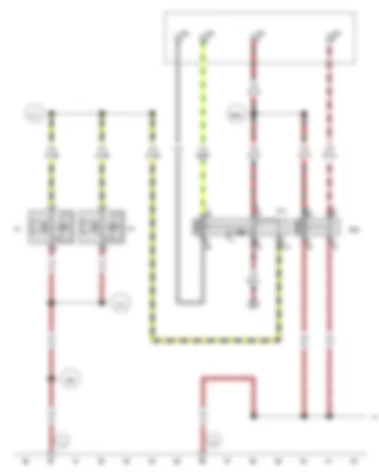 Wiring Diagram  VW TRANSPORTER 2010 - Horn or dual tone horn - Bass horn - Horn relay - Relay 2 for horn - 6-pin connector
