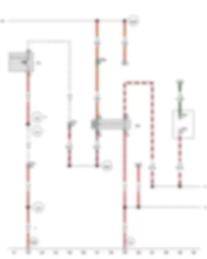 Wiring Diagram  VW TRANSPORTER 2010 - Luggage compartment light switch - Flashing lights relay 4 - 2-pin connector