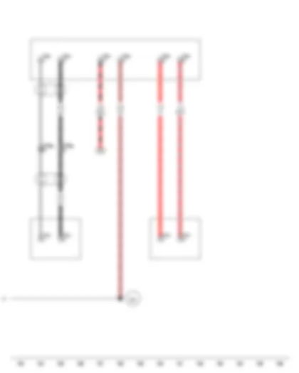 Wiring Diagram  VW TRANSPORTER 2010 - 2-pin connector - 2-pin connector - 6-pin connector
