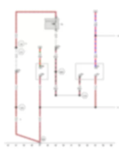 Wiring Diagram  VW TRANSPORTER 2010 - Luggage compartment light switch - 3-pin connector - 6-pin connector