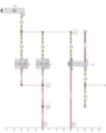 Wiring Diagram  VW TRANSPORTER 2010 - Horn or dual tone horn - Bass horn - Horn relay - Onboard supply control unit