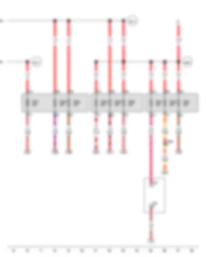 Wiring Diagram  VW TRANSPORTER 2012 - Second battery - Special vehicle fuse 1 - Special vehicle fuse 2 - Special vehicle fuse 3 - Special vehicle fuse 4 - Special vehicle fuse 5 - Special vehicle fuse 6 - Special vehicle fuse 7 - Special vehicle fuse 8 - Special vehicle fuse 9 - 2-pin connector