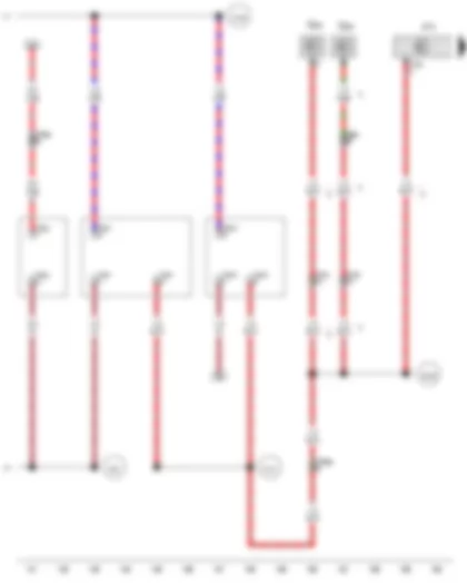 Wiring Diagram  VW TRANSPORTER 2012 - Interior lighting central switch button - Onboard supply control unit - 2-pin connector - 3-pin connector - 3-pin connector