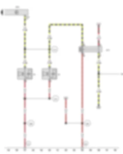 Wiring Diagram  VW TRANSPORTER 2012 - Horn or dual tone horn - Bass horn - Horn relay - Onboard supply control unit